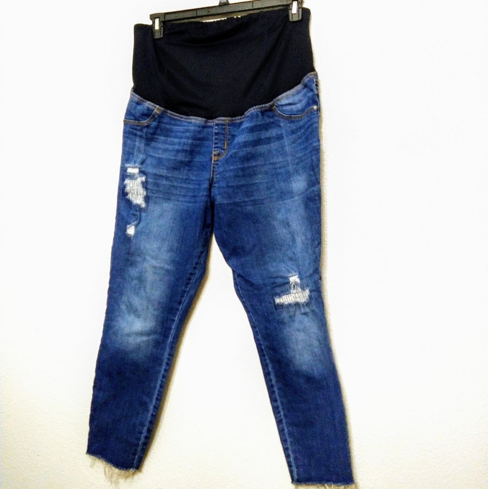 Isabel Maternity distressed jeans sz16 full panel